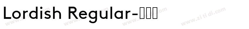Lordish Regular字体转换